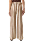 Palma Linen Drawstring Pant - Cocoa Beach Stripe