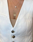 St. Christopher Small Coin Necklace