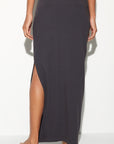 Raquel Rib Maxi Skirt - Ash