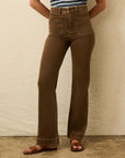 Stretch Terry Patch Pocket Pant - Walnut