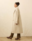 Atlantic Knit Coat - Oat Melange
