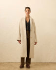 Atlantic Knit Coat - Oat Melange
