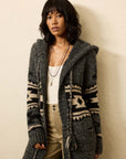 Chahtah Hooded Duster - Charcoal