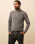 Legend Sweater Quarter Zip - Alpine Grey Herringbone