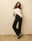 Stretch Terry Patch Pocket Pant - Onyx Black
