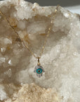 14k Gold Evil Eye Necklace
