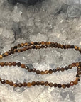 Dainty Tiger's Eye Beaded Necklace
