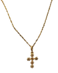 Dainty Diamond Cross Necklace
