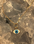 Dainty 14k Gold Evil Eye Necklace