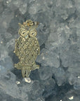 14k Yellow Gold Owl Pendant