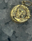 Sun & Moon Pendant 14k Gold