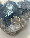Knife Edge Gold Band