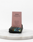 Labradorite Card Holder with Cards
