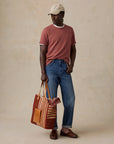 Sunwashed Regenerative Pocket Tee - Copper Red