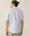 Short-Sleeve Breeze Shirt - Sky Blue Frond