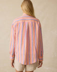 Laguna Linen Relaxed Shirt - Cabana Multi Stripe