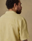 Short-Sleeve Embroidered Shirt - Island Wheat