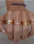 Cross Midi - 14k Gold