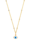 Dainty 14k Gold Evil Eye Necklace