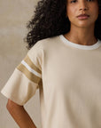 Sport Jersey Throwback Tee - Summer Sand Varsity