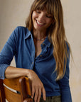 Sunwashed Knit Shirt - Medium Indigo Wash