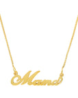 Cursive Nameplate Necklace