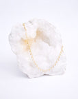 Golden Bead Dangle Necklace