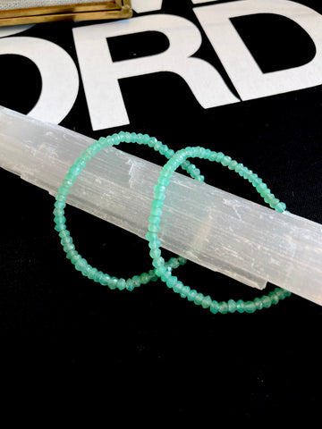 Sea Glass Teal Bead Bracelet