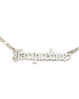 Goth Nameplate Necklace