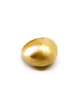Cocktail Pinky Ring - Brushed Gold Bubble Ring