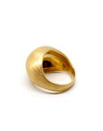 Cocktail Pinky Ring - Brushed Gold Bubble Ring