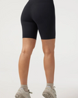 The Biker Short - Sueded Onyx