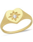 Charlotte Heart Starburst Ring
