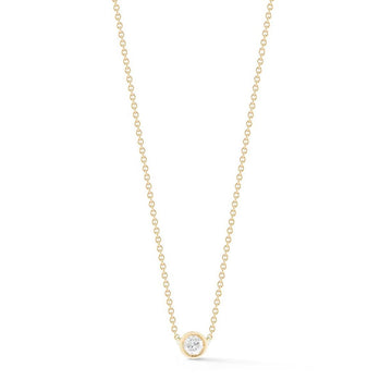 Dainty Diamond Bezel Necklace