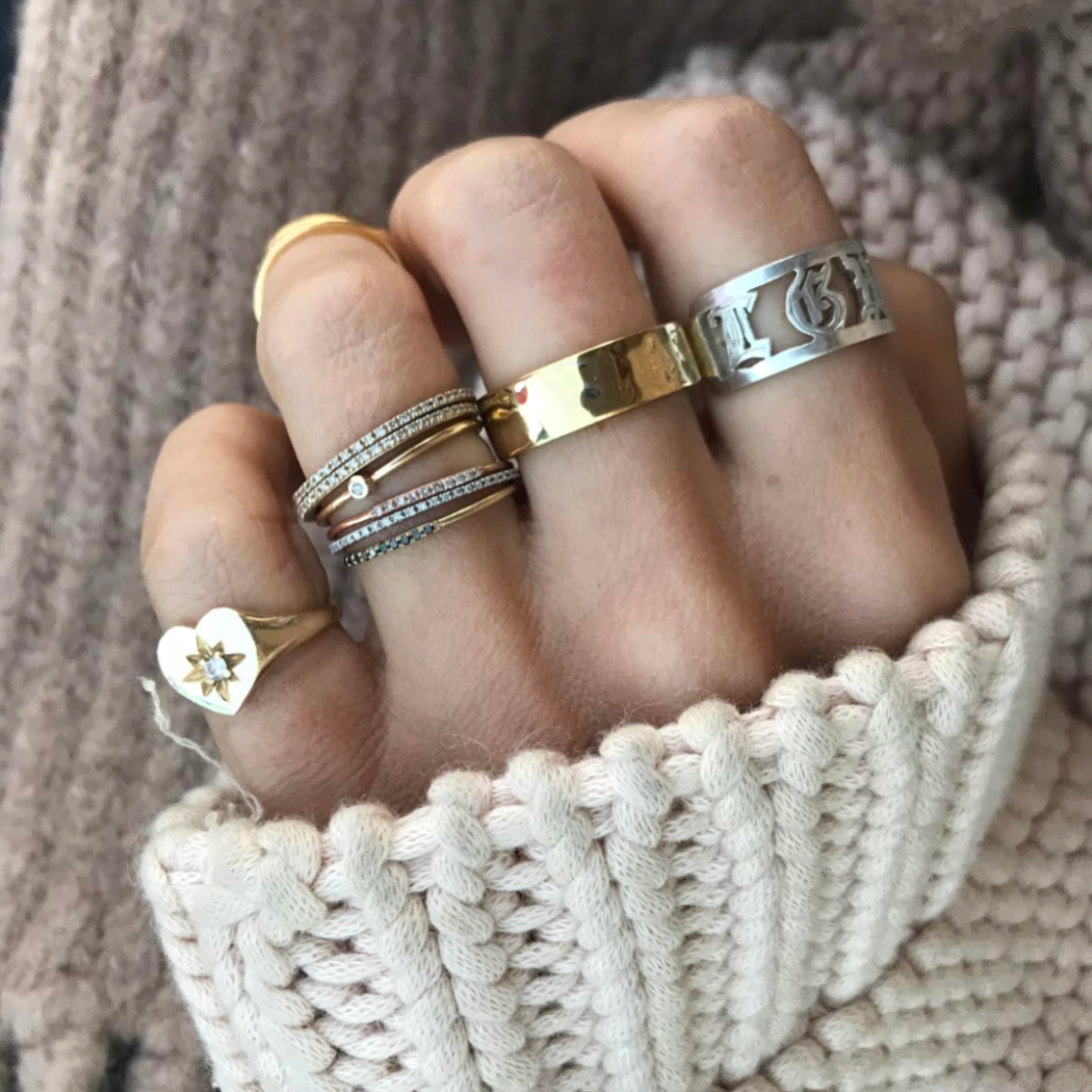 Demi-Fine Rings