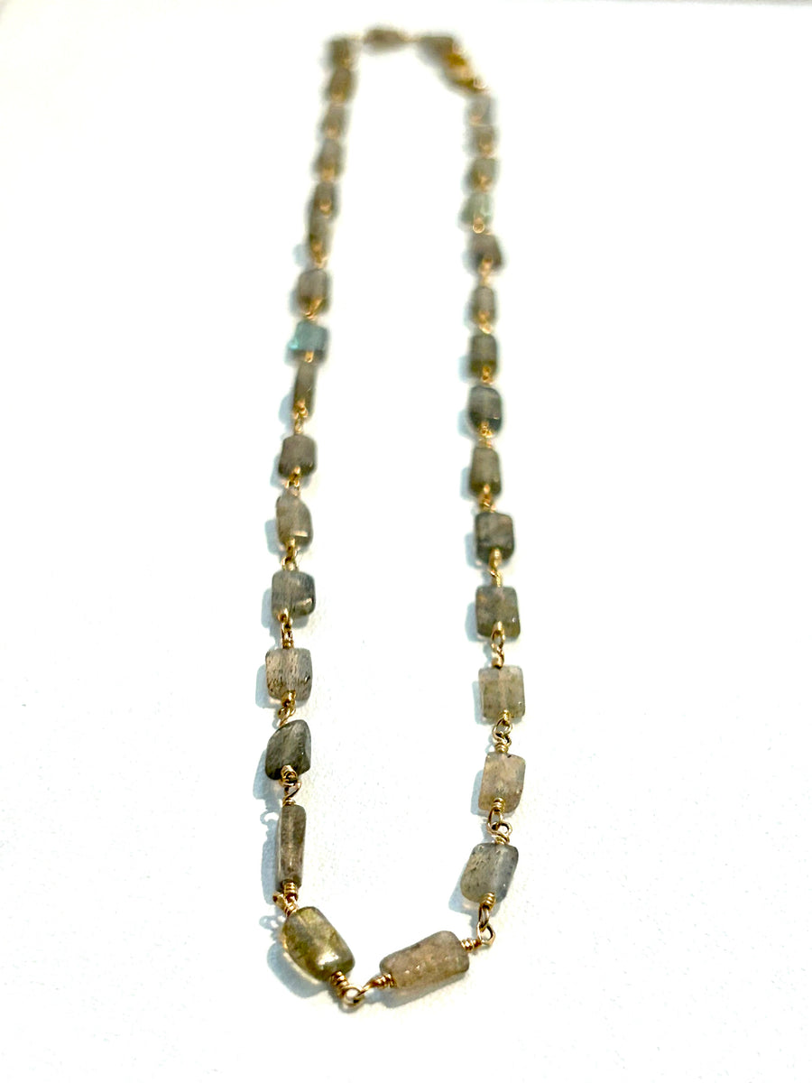 Necklace Beaded Labradorite Beads