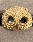 Athena Owl Ring Size 6.5  -   14K YG Plated