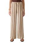 Palma Linen Drawstring Pant - Cocoa Beach Stripe