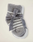 CozyChic Lite Infant Sock Set - Pewter/Pearl