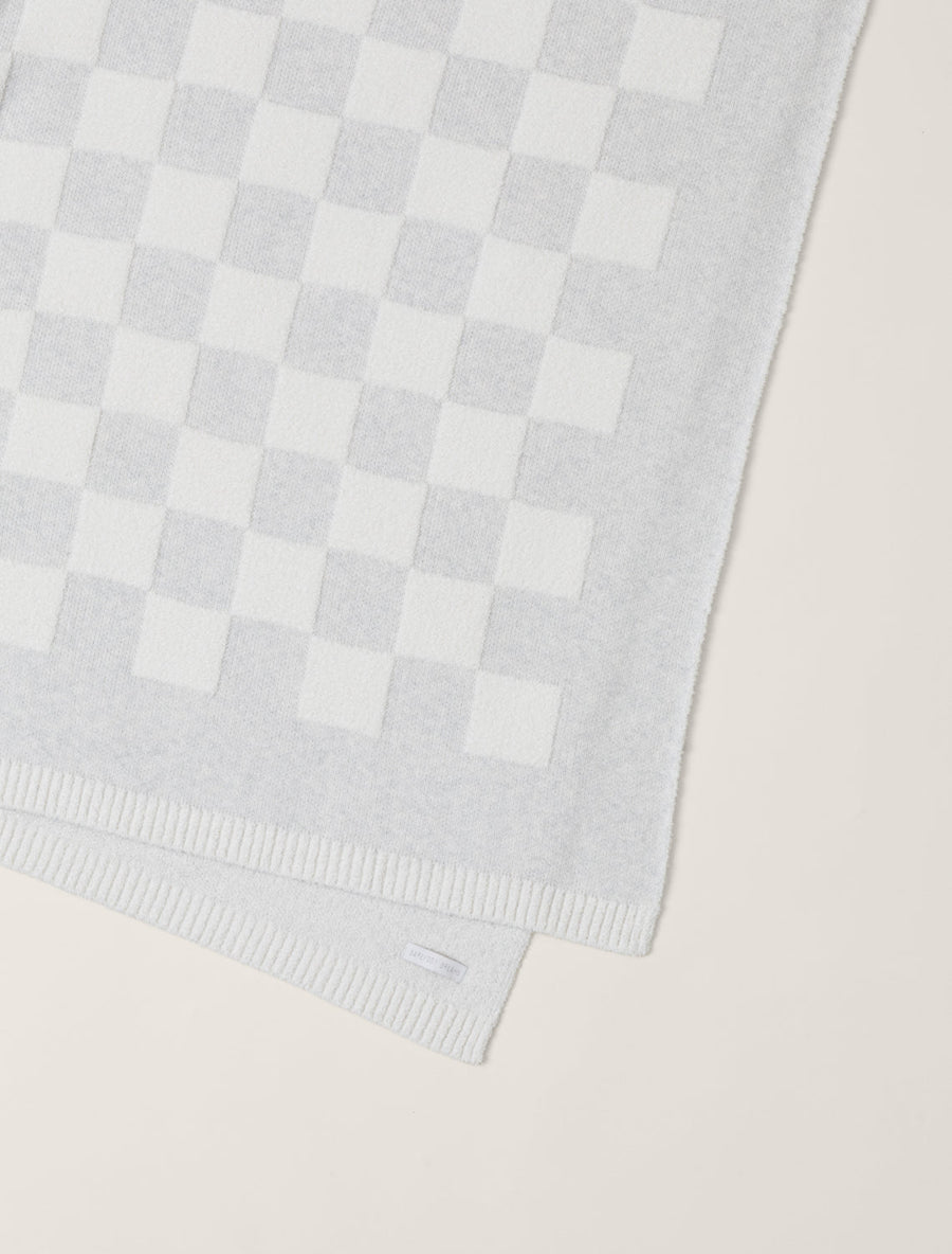 CC Cotton Checkered Thro - Gray/Cream