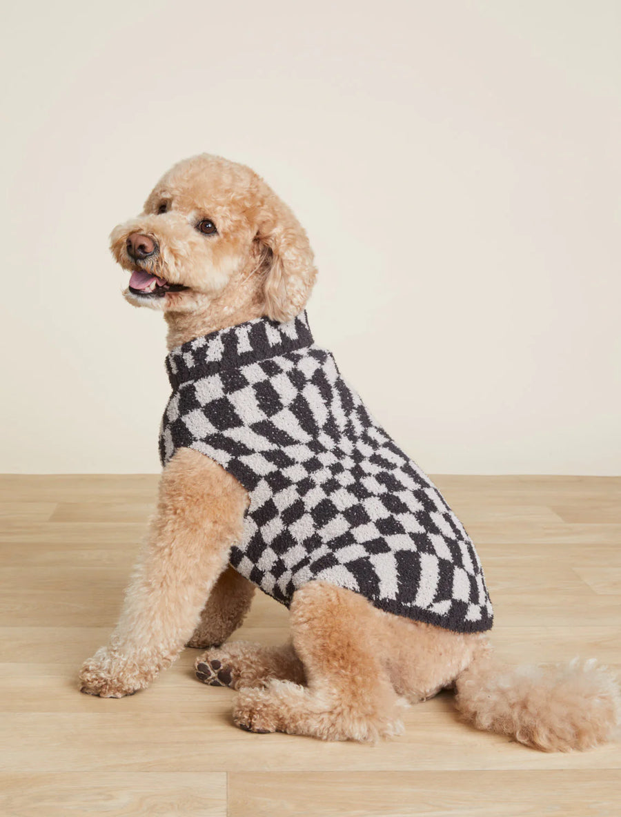 CozyChic Checkered Pet Sweater