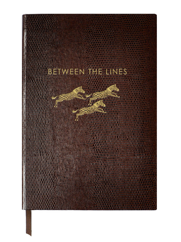 Zebra Journal Brown  - Between The Lines