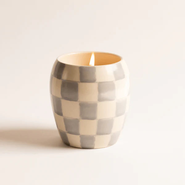 Checkmate Candle - Cotton &amp; Teak