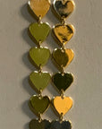 Sugar Dangle Heart Link Chain Earrings