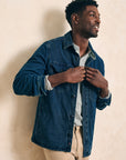 Jersey Shirt Jacket - Indigo