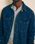 Jersey Shirt Jacket - Indigo