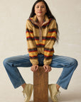 Fireside Fleece Popover - Bonfire Stripe