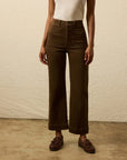 Stretch Terry Patch Pocket Ankle Pant - Walnut