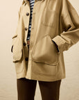 Sunwashed Canvas Barn Jacket - Sandy Khaki