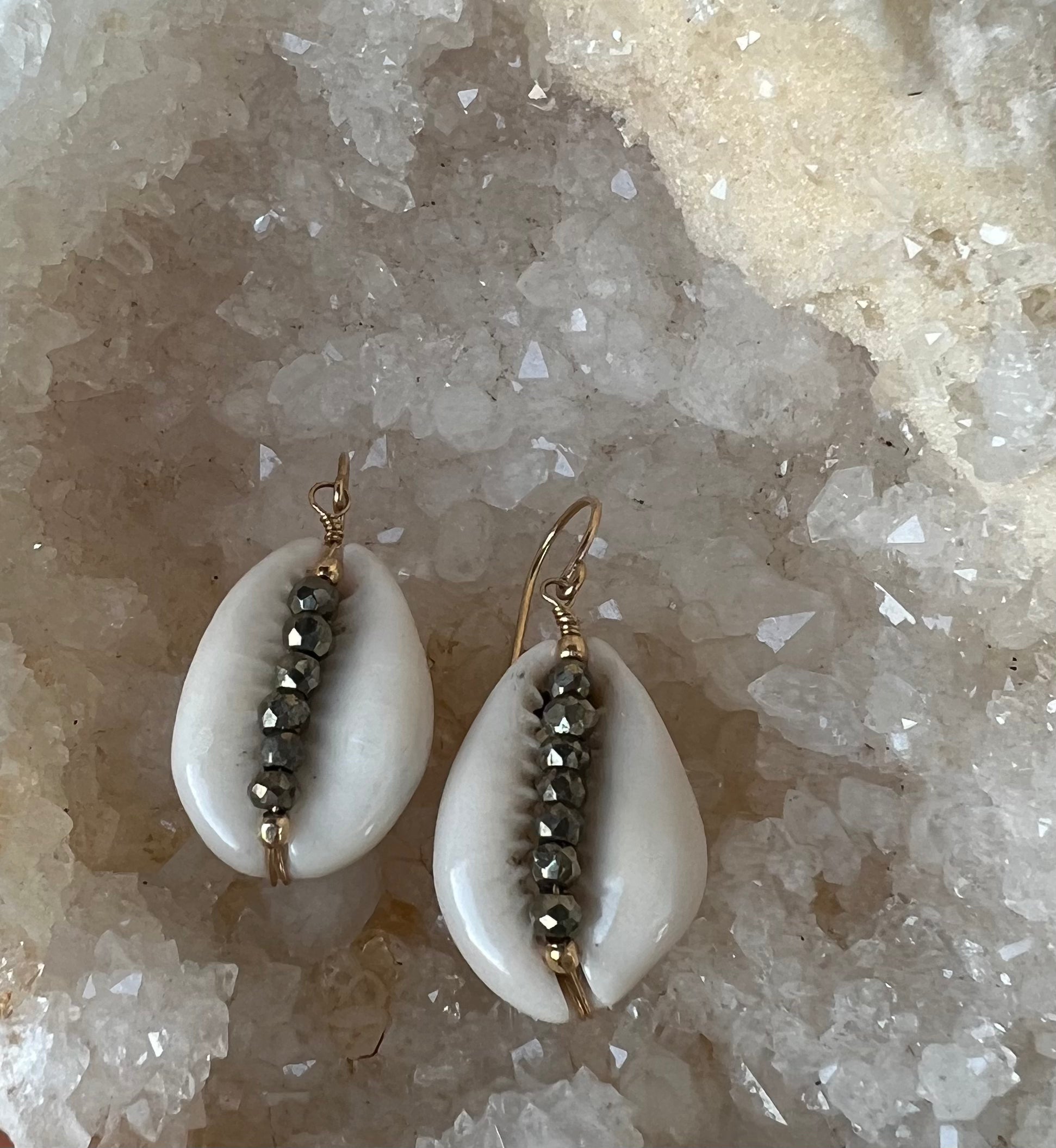 Shell and Bead Earrings